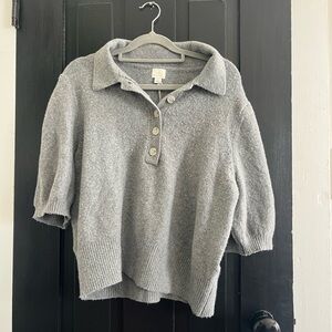 a new day Gray Button-Front Knit Cardigan